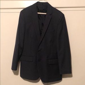 Thompson suit jacket in worsted wool / 40/R / NAVY